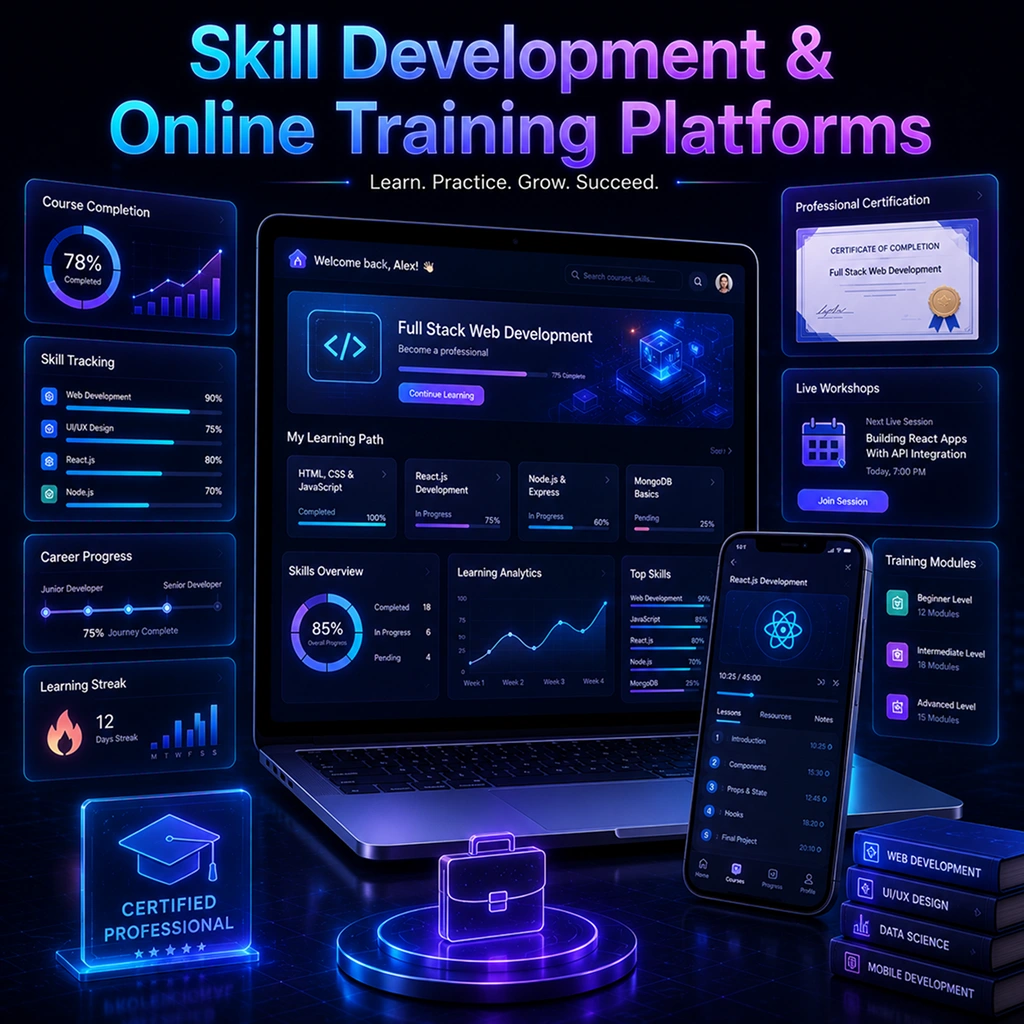 E-learning and skill development apps